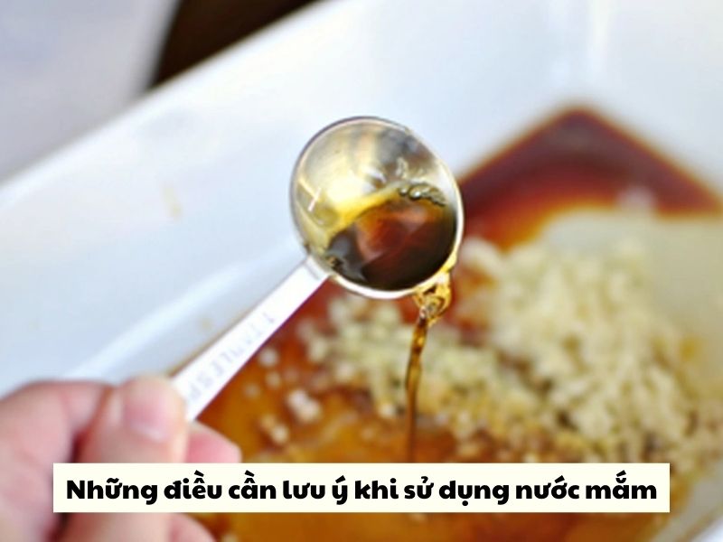 Nhung dieu can luu y khi su dung nuoc mam